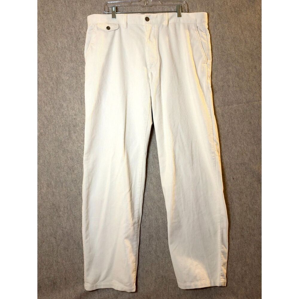 Vintage J.Crew Oarsman Men’s 38x34 Cream Corduroy Pants Preppy